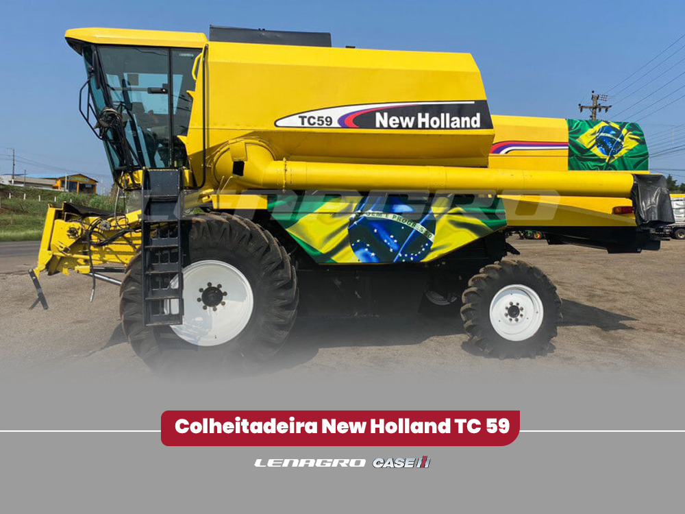 Colheitadeira New Holland TC 59 Ano 2004 - Lenagro Soluções