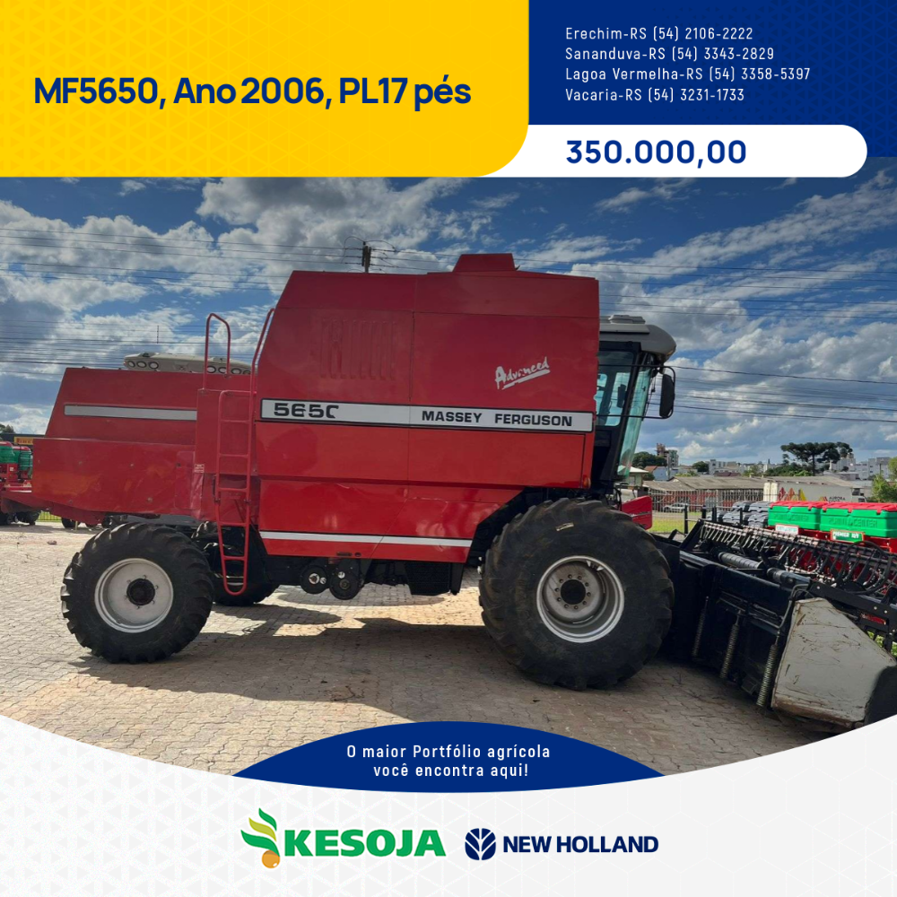 Ke Soja -  COLHEITADEIRA MASSEY FERGUSON MF5650