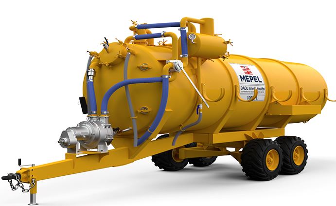 Mepel - Distribuidor de Adubo Orgânico Líquido com Bomba Vácuo Anel Líquido