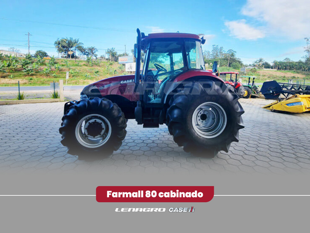 Trator Case IH Farmall 80 Cabinado - Lenagro Soluções